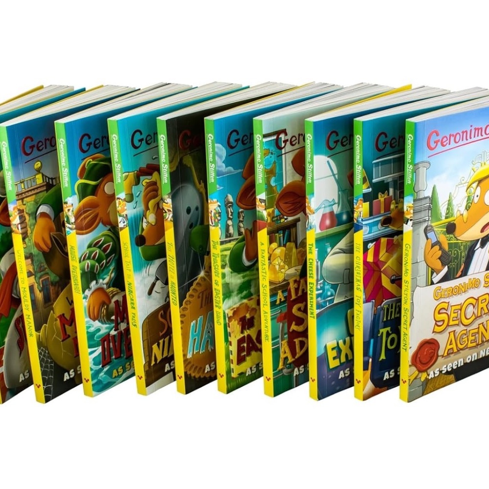 Geronimo Stilton 10 Book Green Collection Series 2_Ages 5 to 8 Engaging Visual